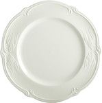 Coffret de 4 Assiettes Plates ROCAILLE BLANC