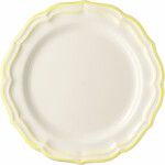 Coffret de 4 Assiettes Plates FILET Citron