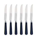 Coffret de 6 couteaux a steak NEWBRIDGE BLEU FRANCE