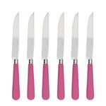 Coffret de 6 couteaux a steak NEWBRIDGE ROSE FUSHIA