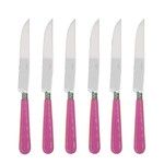 Coffret de 6 couteaux a steak NEWBRIDGE ROSE PALE