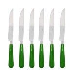 Coffret de 6 couteaux a steak NEWBRIDGE VERT OLIVE