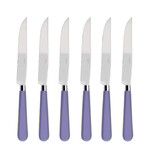 Coffret de 6 couteaux a steak NEWBRIDGE VIOLET