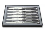 Coffret de 6 couteaux de table Laguiole inox