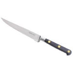 Couteau a steak Forge Pro micro dente 13 cm manche noir rivets laiton