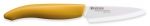 Couteau d'office lame en ceramique blanche manche jaune 7.5cm