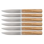 Couteau de table Perceval 9.47 manche en bois d'Olivier par 6 pieces