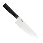 Couteau du chef, trancheur 18 cm lame ceramique - manche noir