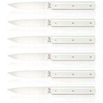 Couteaux de table Perceval 9.47 manche Gris givre par 6 pieces