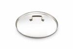 Couvercle en Verre 28 cm cercle inox Les Forgees