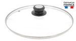 Couvercle verre bouton bak./inox o 24cm