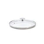Couvercle en verre pontet inox a cerclage profond Alchimy o 24 cm