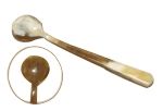 Cuillere a oeuf corne blonde 12 cm
