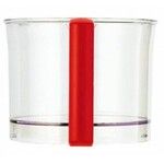 Cuve transparente a poignee rouge pour robot Magimix Mini Plus rouge