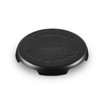 Dessous de plat rond fonte emaillee collection barbecue 22 cm Noir Mat
