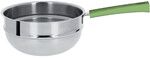 Bain-Marie 20 cm Poignee Vert Tilleul Inox Mutine Fixe