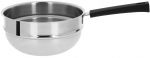 Bain-Marie 20 cm Poignee Noire Inox Mutine Fixe