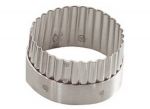 Emporte-piece inox cannele rond o 10 cm