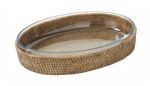 Ensemble plat gratin pyrex ovale 39x27 cm couleur miel