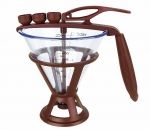 Entonnoir a piston avec support et 3 douilles