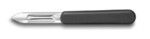 Eplucheur lame trempee manche noir 6 cm