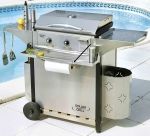 Etagere "condiments" avant avec porte essuie-tout inox pour desserte 40 cm de pl