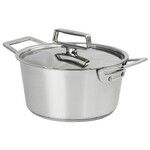 Faitout 16 cm Cristel 1826 + couvercle inox Castel pro