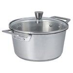 Faitout 18cm avec couvercle verre 1826