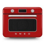 Four combine cuisson traditionnelle & cuisson vapeur Rouge