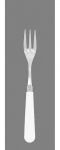 Fourchette de service Newbridge blanc ecume