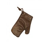 Gant de cuisine en cuir - vintage marron