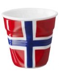 Gobelet froisse Espresso 8 cl drapeau Norvege