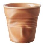 Gobelet froisse espresso 8cl Terre de Sienne