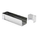 Gouttiere a buche carree fine demontable grand modele en inox 30 x 8 cm