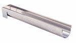 Gouttiere a buche ronde fine demontable petit modele en inox 30 x 4 cm