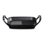Gril carre collection barbecue 26 cm Noir Mat