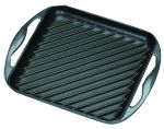 Gril Sensation Le Creuset fonte carre 24 X 24 cm avec poignees fonte - Noir tous