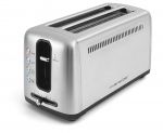 Grille-pain 2 fentes extra-longues inox