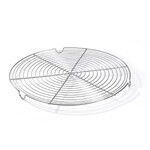 Grille ronde inox a 3 pieds o 32cm