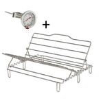 kit rack et thermometre pour plat a four de 40 cm