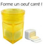 L'oeuf carre moule a oeuf transparent pour une presentation originale
