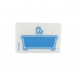 Lot de 2 eponges 'images salle de bain'