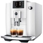 Machine a cafe automatique avec broyeur a grain E6 Piano White EC