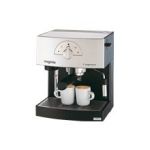 Machine a Cafe Expresso Chrome Mat pour cafe moulu & dosettes