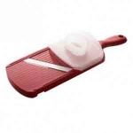 Mandoline reglable avec protege doigts lame rouge 27,7 x 9,2cm