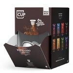 Megabox de 100 capsules biodegradables de cafe Espresso Fortissimo
