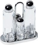 Menagere 4 pieces (huile-vinaigre-sel-poivre) inox Alessi