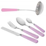 Menagere de 49 pieces sans ecrin Newbridge Rose Pale