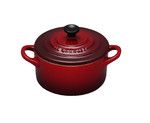 Mini-Cocotte Ronde En ceramique Emaillee 10 cm Cerise