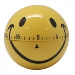 Minuteur 'Smiley' 1 H - en inox o 6.5 cm